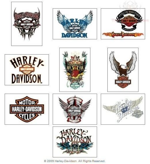 Harley Davidson Temporary Tattoo Designs